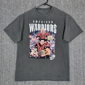 American Warriors T-Shirt Mens M Gray Short Sleeve Trump DeSantis STWF